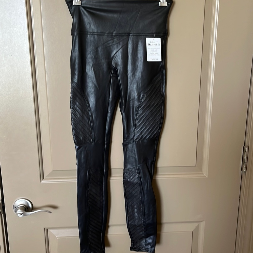 Spanx moto leggings